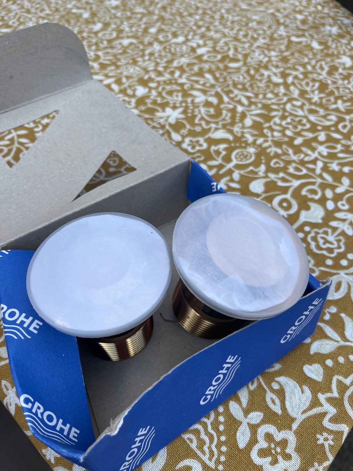 Nieuw Grohe afvoerpluggen Brushed Warm Sunset (2 stuks), Verzenden, Nieuw, Koper, Overige typen