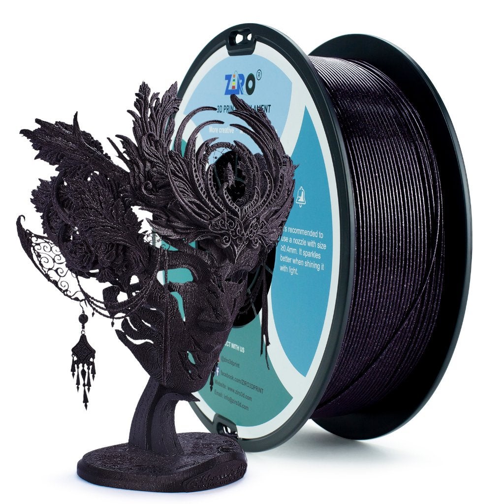 ZIRO Diamond PLA Zwart (1KG), Computers en Software, 3D-printerbenodigheden, Ophalen of Verzenden, Nieuw, Filamentrollen