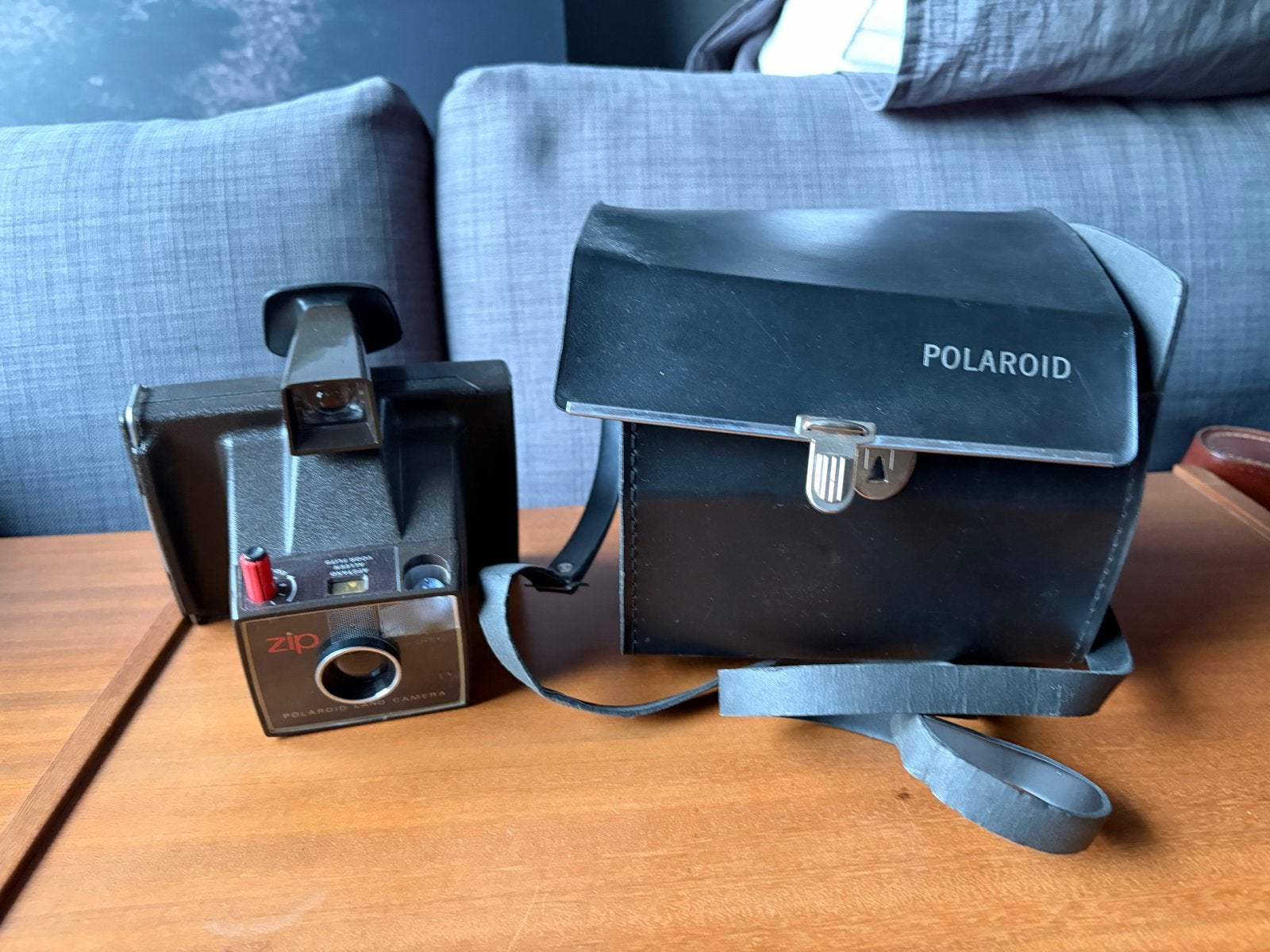 Vintage Polaroid Land Camera Zip met draagtas, Ophalen of Verzenden, Gebruikt, Polaroid, Polaroid
