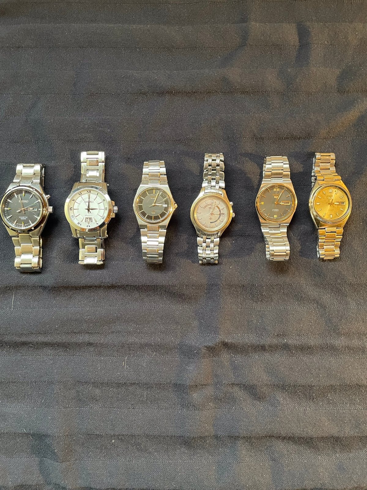 Diverse Seiko horloges - Collectie van 6 stuks, Seiko, Gebruikt, Staal, Polshorloge