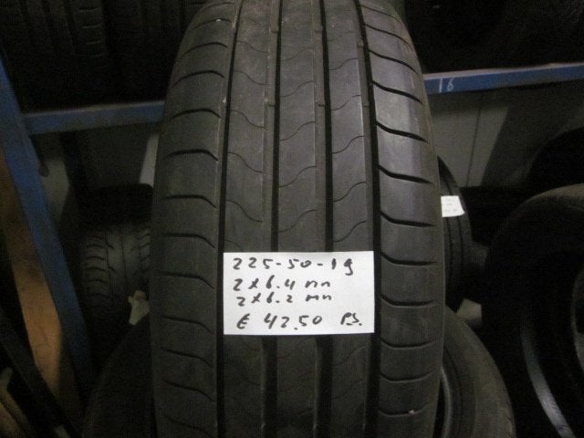 225 50 19 Bridgestone Turanza 6 zomerbanden, nog 2, 19 inch, Gebruikt, Ophalen of Verzenden, Band(en)