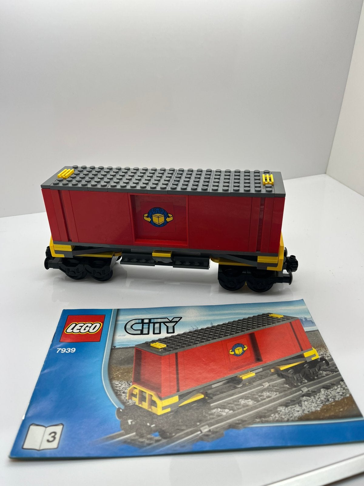 Lego trein 7939 containerwagen, Ophalen of Verzenden, Gebruikt