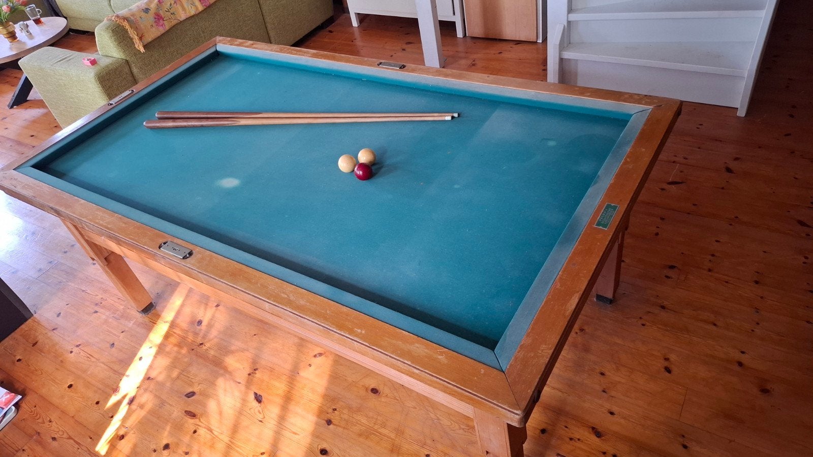 Biljarttafel met leistenen blad Pasma's Leeuwarden, Ophalen, Gebruikt, Biljarttafel