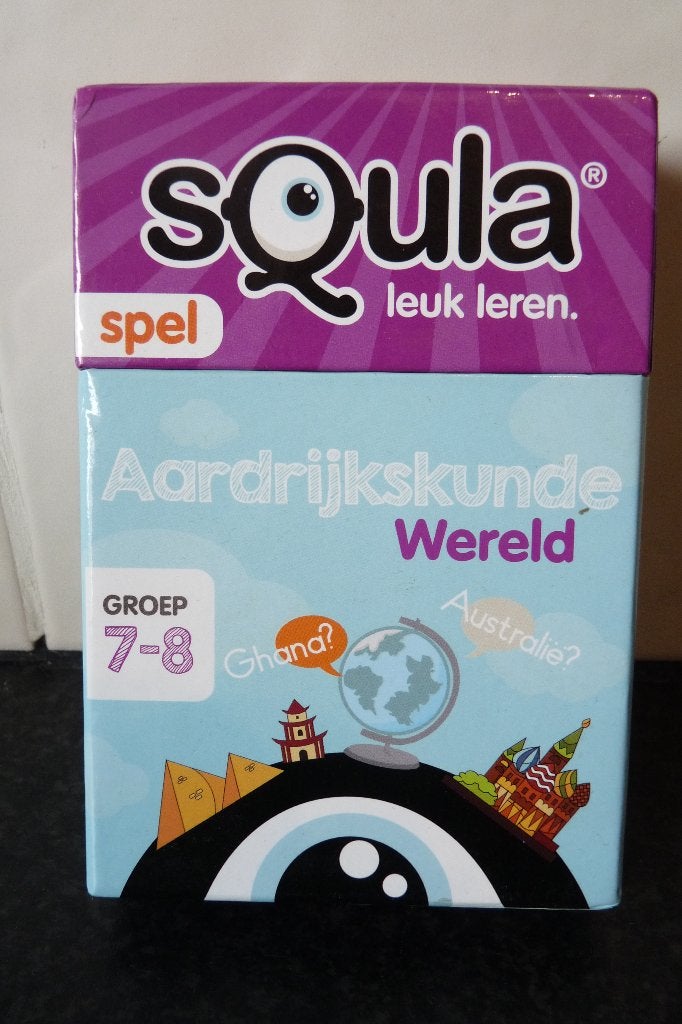 als nieuw Squla spel aardrijkskunde wereld groep 7-8, Ophalen of Verzenden, Zo goed als nieuw