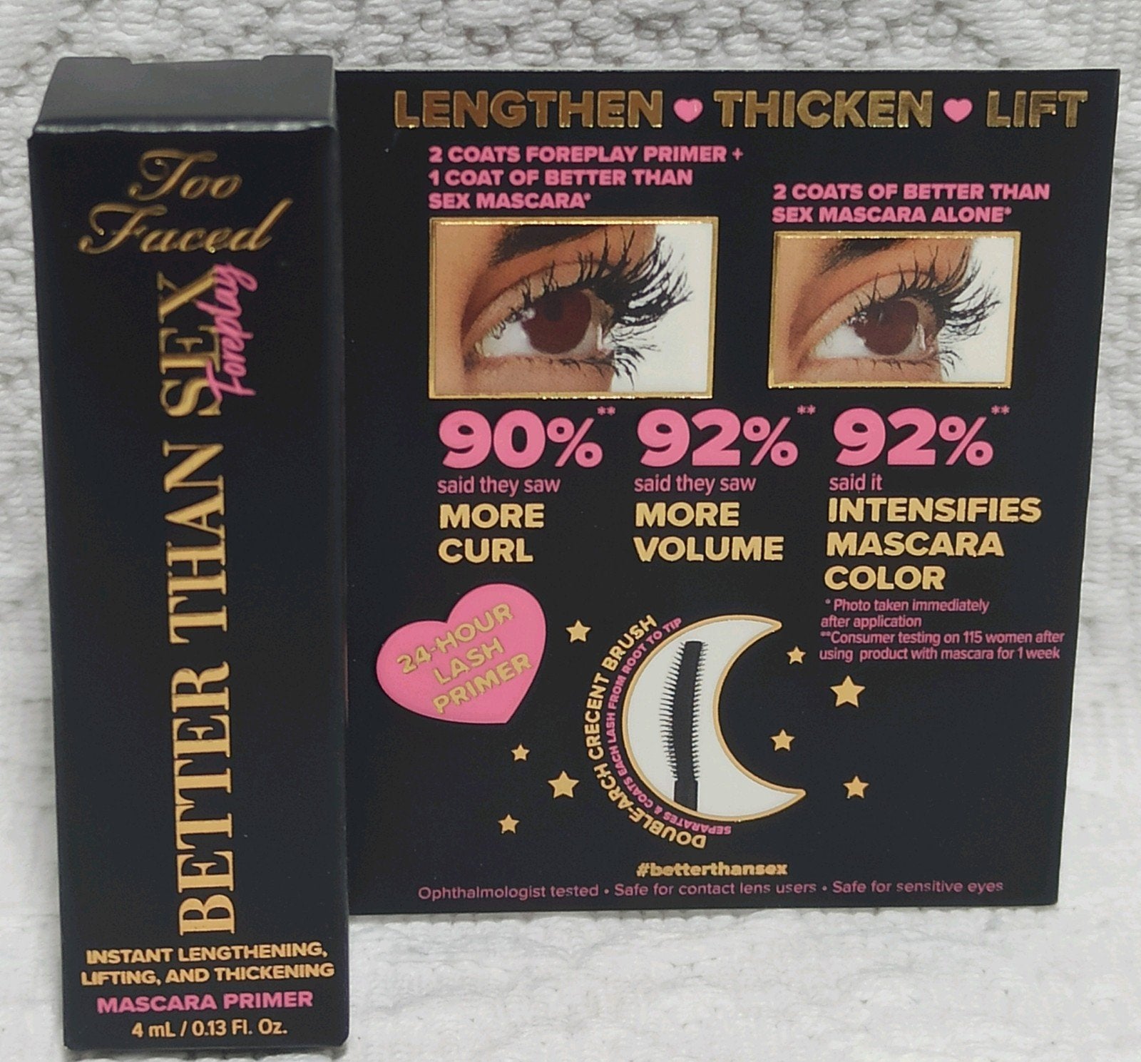 Too Face Better Than Sex Foreplay Lash Mascara Primer, Ogen, Verzenden, Zwart, Nieuw