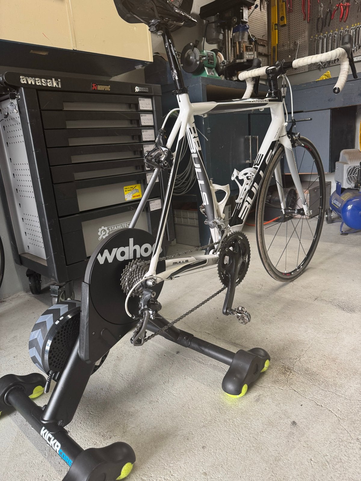 Wahoo Kickr Core & Bulls Harrier racefiets (Shimano 105), Ophalen, Gebruikt