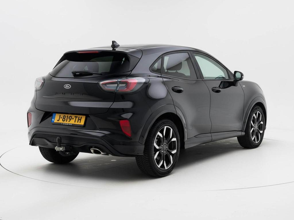 Ford Puma 1.0 EcoBoost 125pk Hybrid ST-Line X | Half leder |, Voorwielaandrijving, 125 pk, Leder en Stof, Zwart