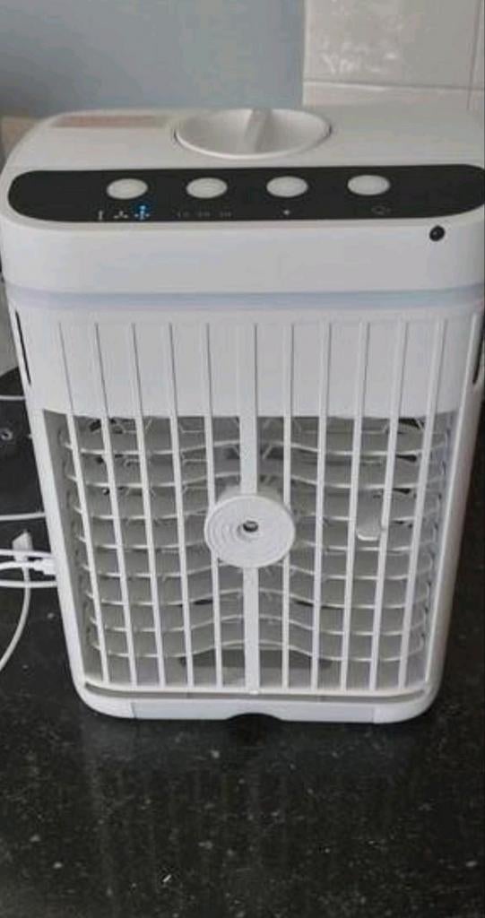 Witte ventilator met afstandsbediening, Ophalen of Verzenden, Zo goed als nieuw