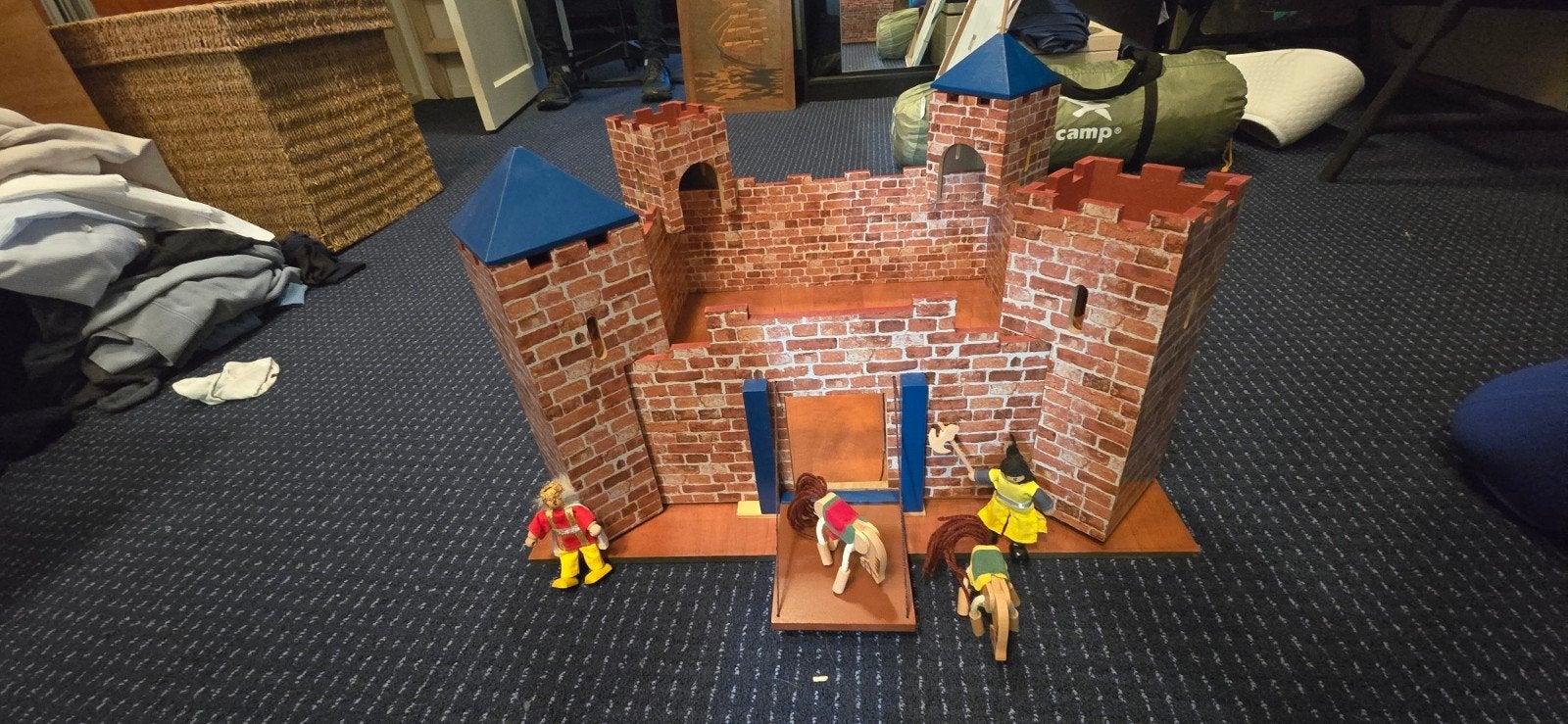 Kasteel met Figuren en Paarden, Ophalen of Verzenden, Zo goed als nieuw, Jongen of Meisje