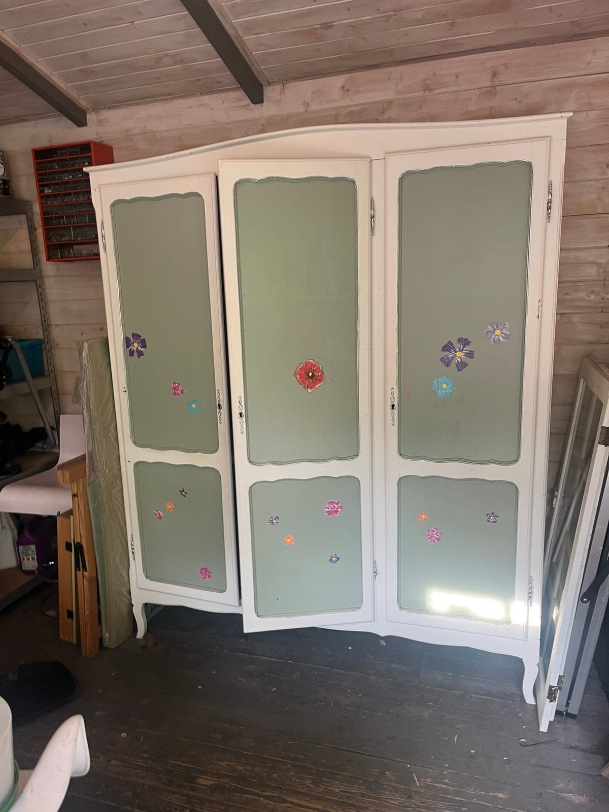 Kleding kast 150 breed, Huis en Inrichting, Ophalen, Gebruikt, Brocante