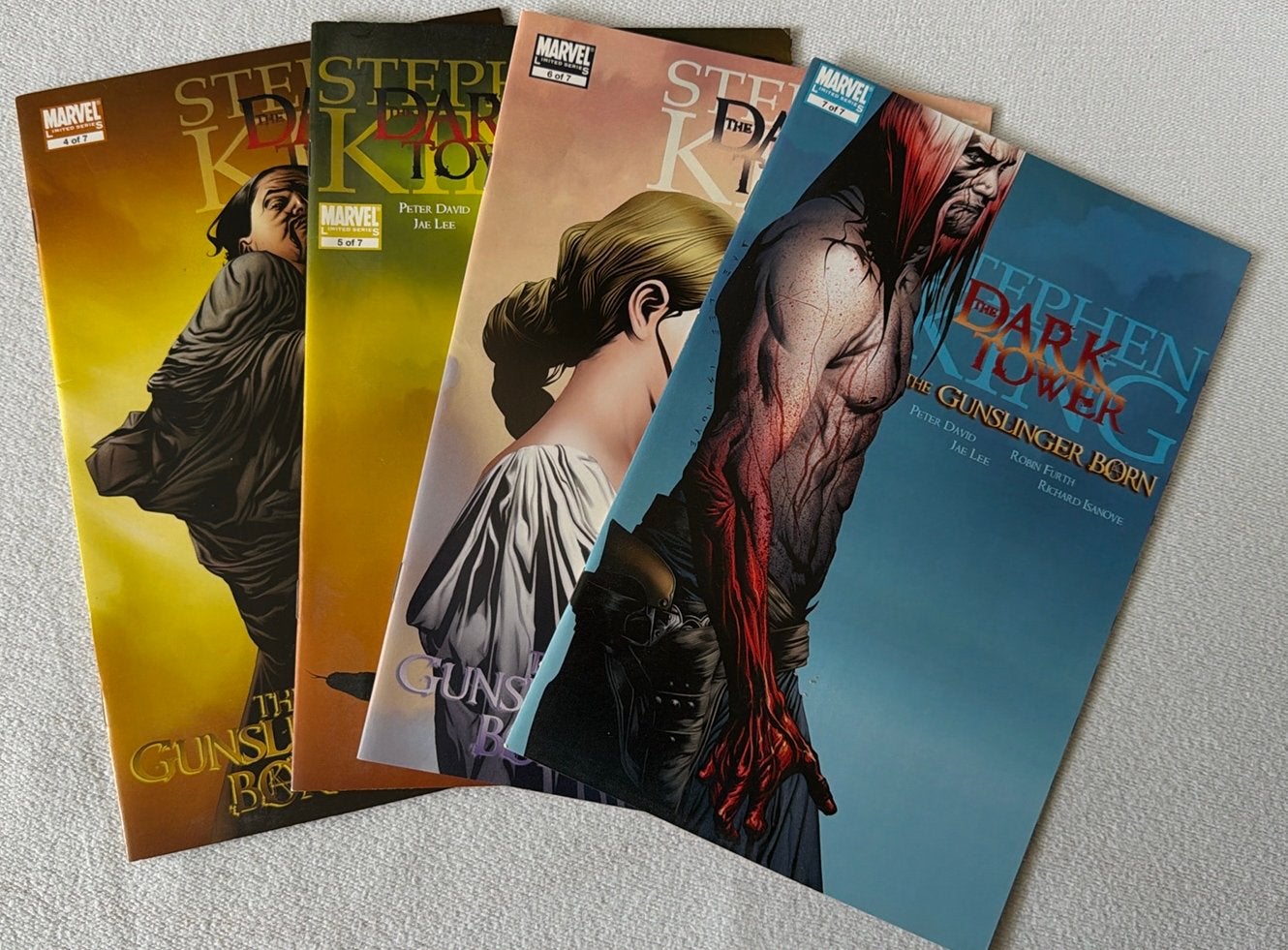 Stephen King - The Dark Tower: The Gunslinger Born #4 t/m #7, Boeken, Amerika, Ophalen of Verzenden, Zo goed als nieuw, Meerdere comics