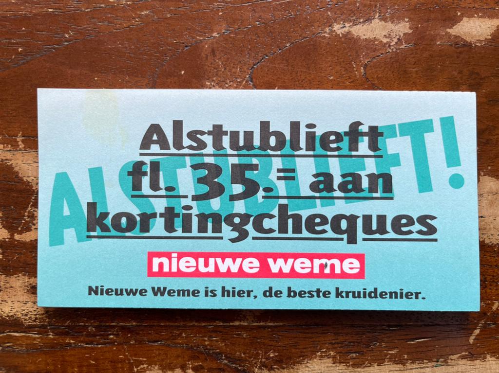 Nieuwe Weme kortingscheques, Overige supermarkten, Ophalen of Verzenden