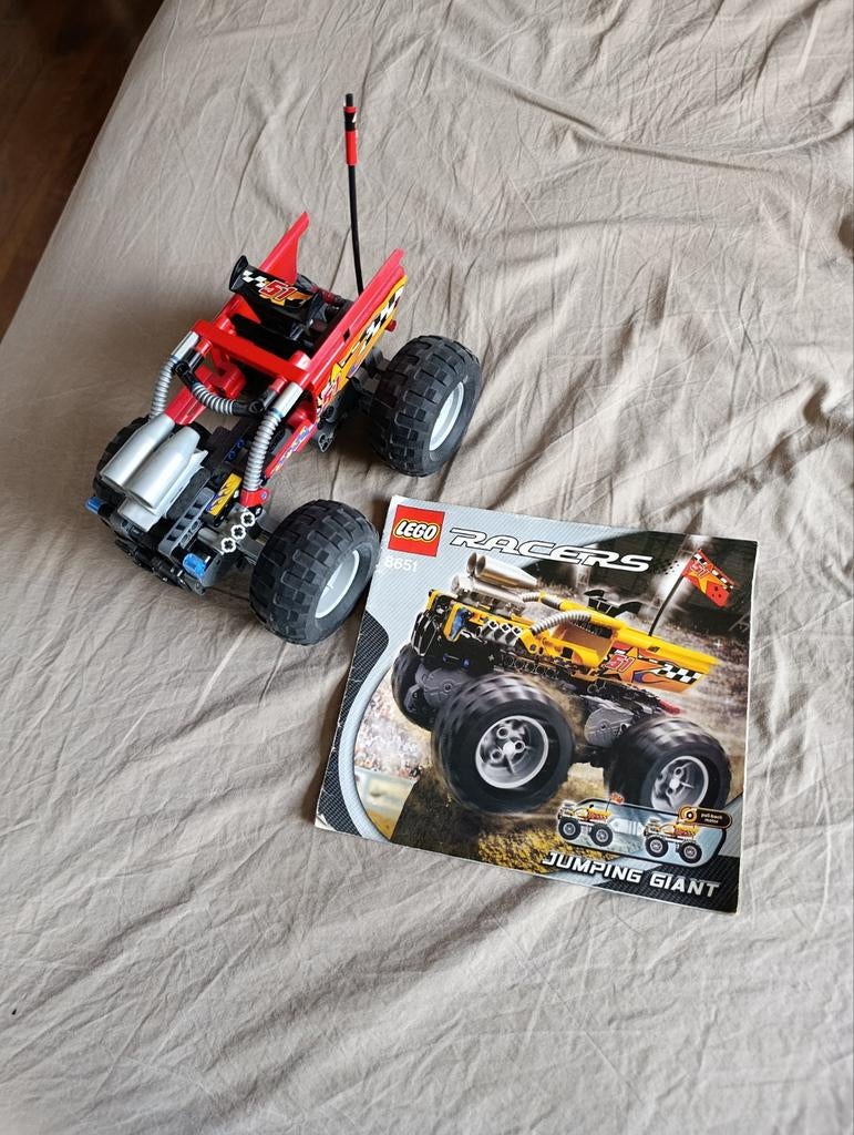 Lego Racers 8361 Jumping Giant met instructieboekje, Gebruikt, Lego, Compleet, Ophalen of Verzenden