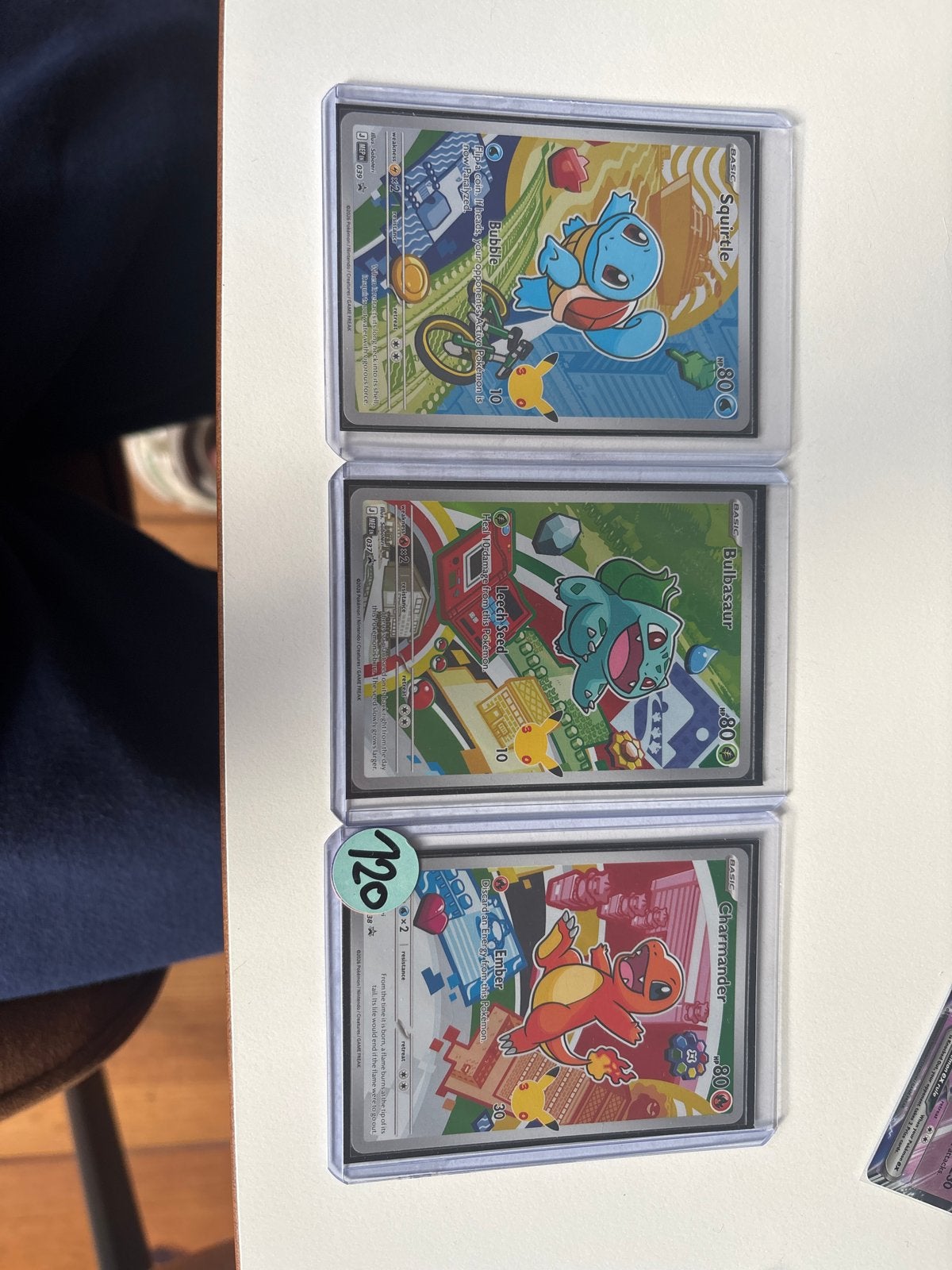 Pokémon 30th Universele Promo's: Charmander, Bulbasaur, Squi, Ophalen of Verzenden, Zo goed als nieuw, Meerdere kaarten