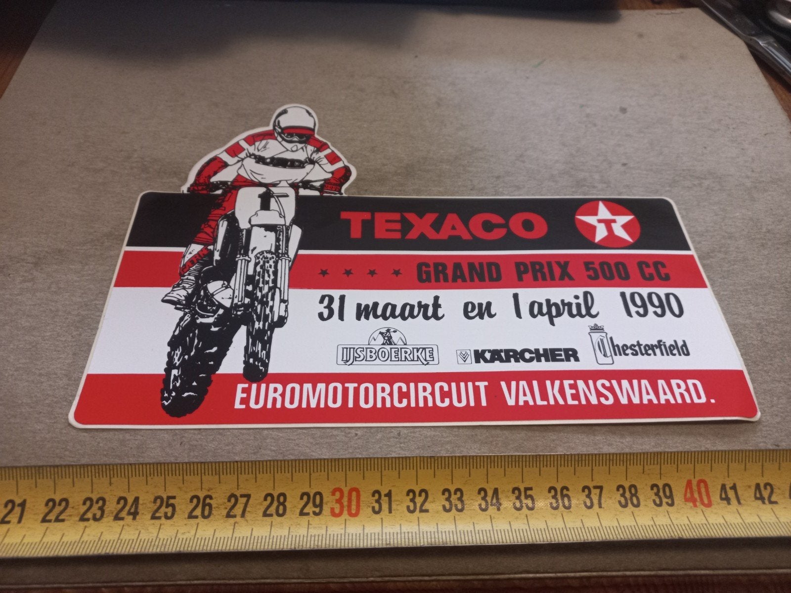 Texaco Grand Prix 500 C8C Euromotorcircuit Valkenswaard, Ophalen of Verzenden, Gebruikt, Sport