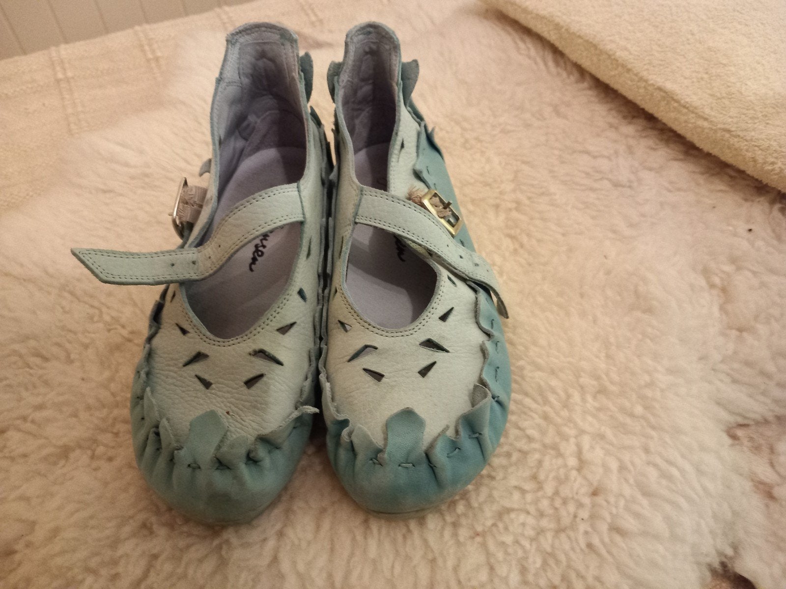 jan jansen schoenen 2 kleuren turquoise maat 37, Ophalen of Verzenden, Gedragen, Sneakers of Gympen