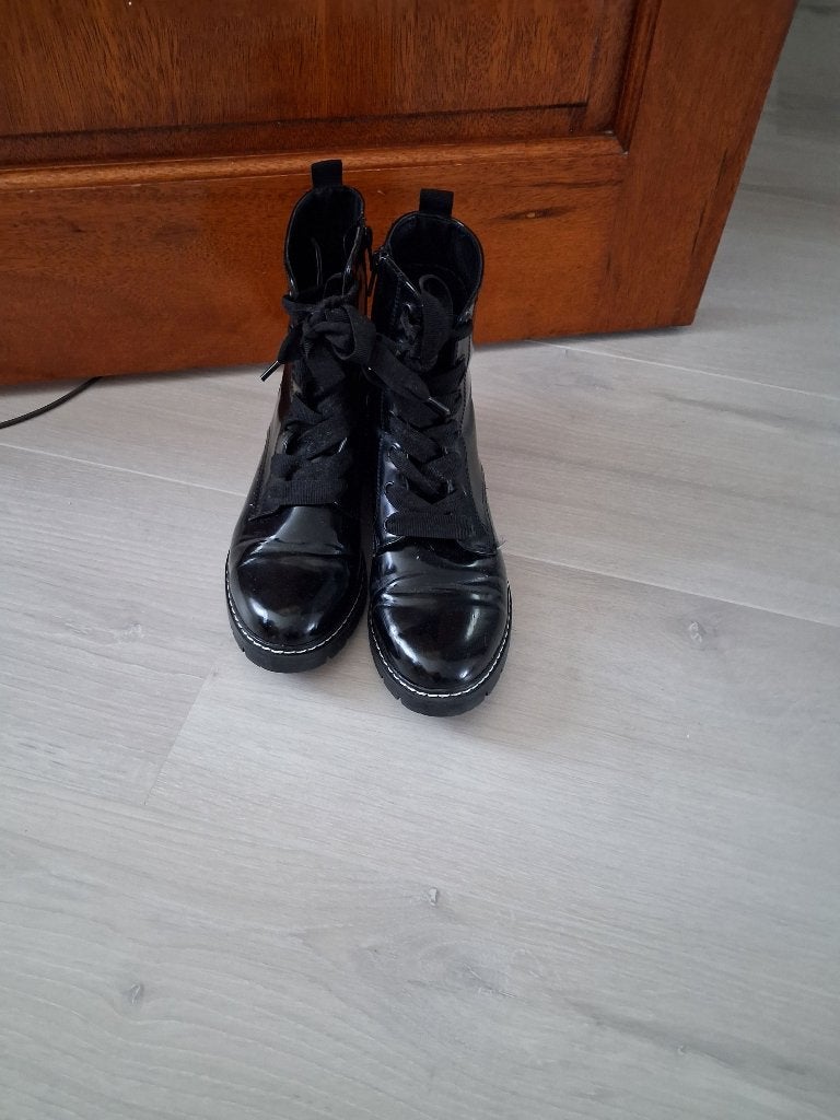 zwarte lak kistjes, Kleding | Dames, Schoenen, Ophalen, Zwart, Lage of Enkellaarzen, Van haren