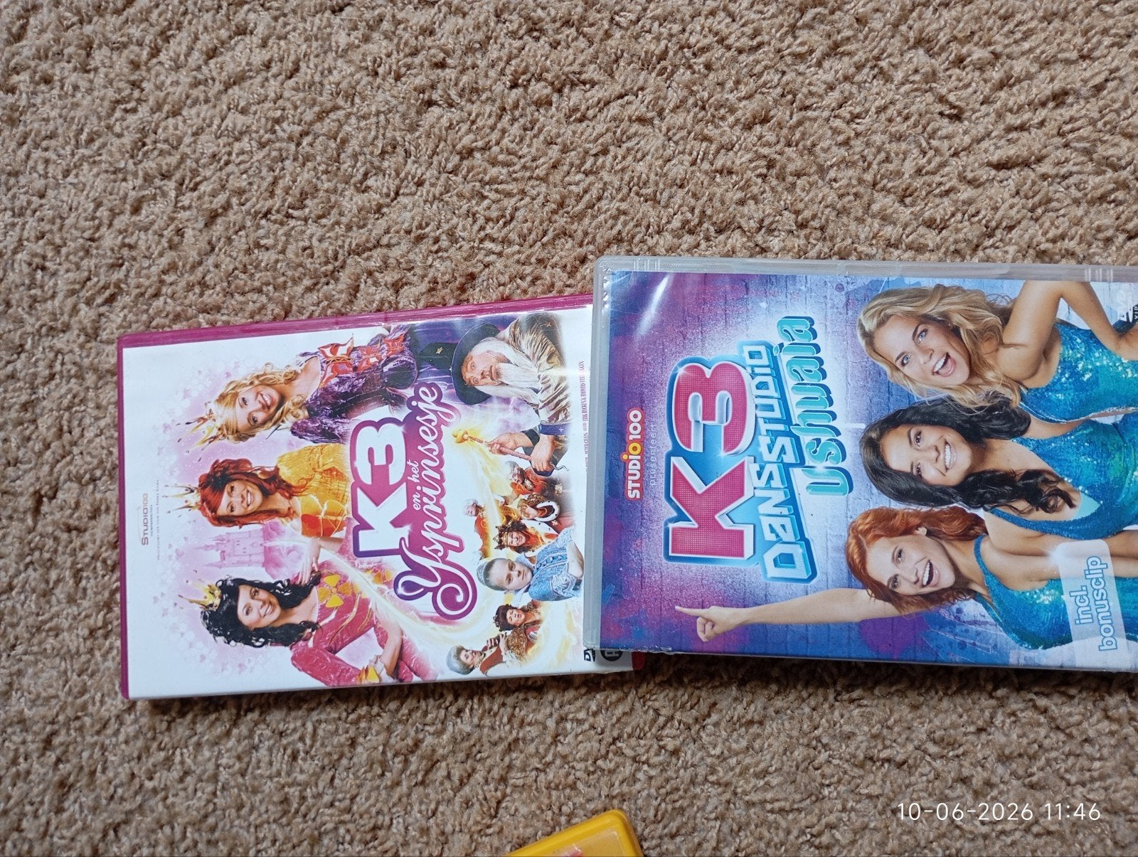 K3 DVD's: Dansstudio Ushuaia & En Het Sprookjesbos, Ophalen, Gebruikt, Alle leeftijden, Nederlands