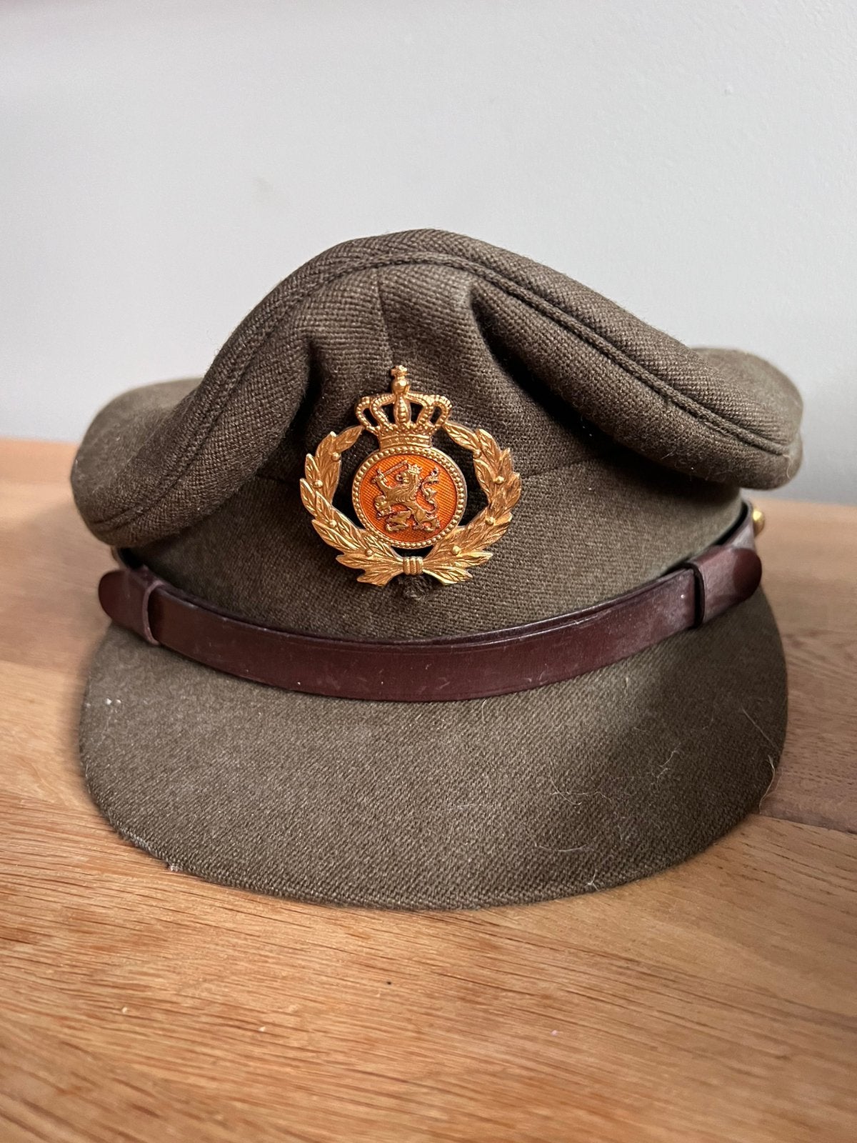 Originele Koninklijke Landmacht officierspet 1961 - KL, Ophalen of Verzenden, Landmacht, Nederland, Kleding of Schoenen