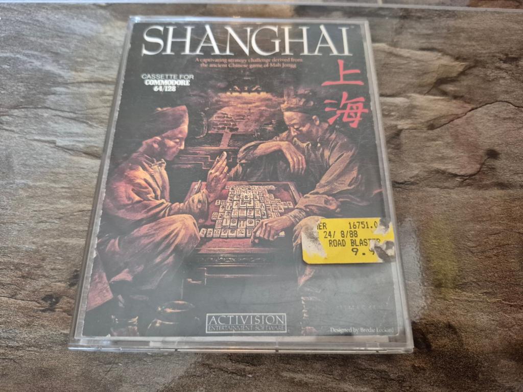 Commodore 64/128 Cassette Game: Shanghai (Activision), Puzzel en Educatief, Gebruikt, 1 speler, Ophalen of Verzenden