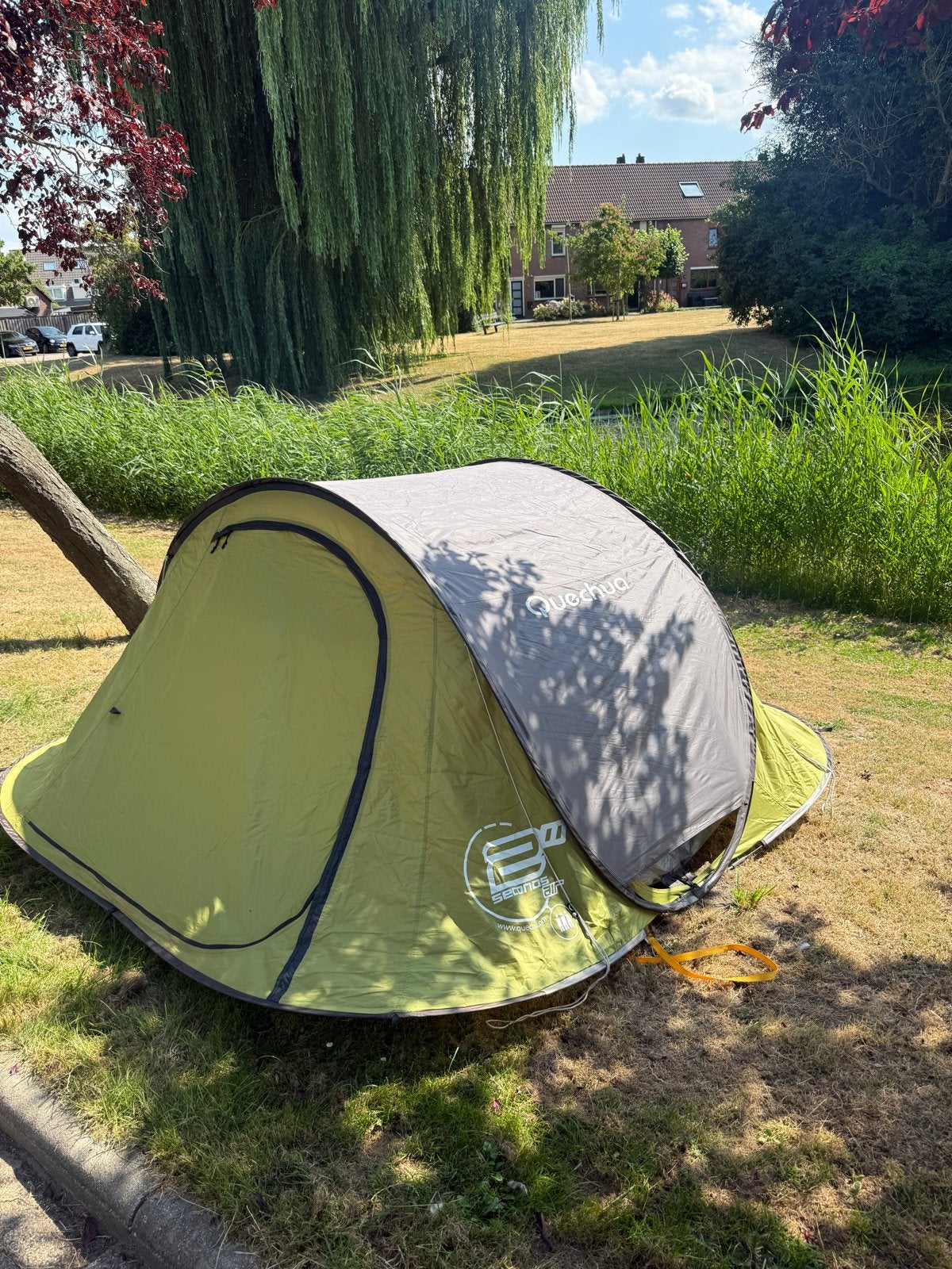 Quechua 2 Seconds Air III Pop-up Tent - 3 persoons, Ophalen, Zo goed als nieuw, Tot en met 3