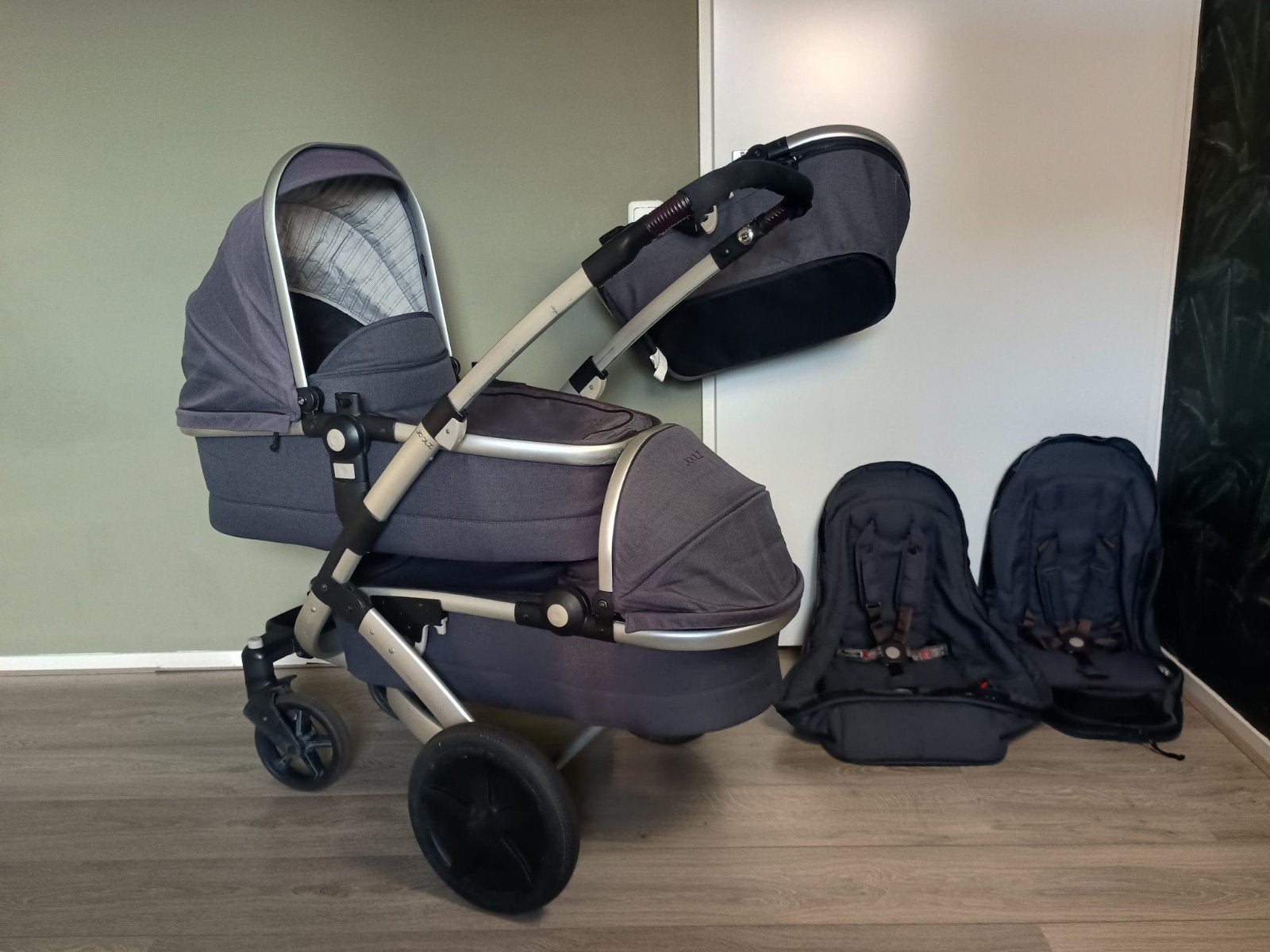 Joolz Geo Ridge Kinderwagen + Uitbreidingset! Tweeling/Duo, Kinderen en Baby's, Ophalen, Gebruikt, Kinderwagen of Buggy
