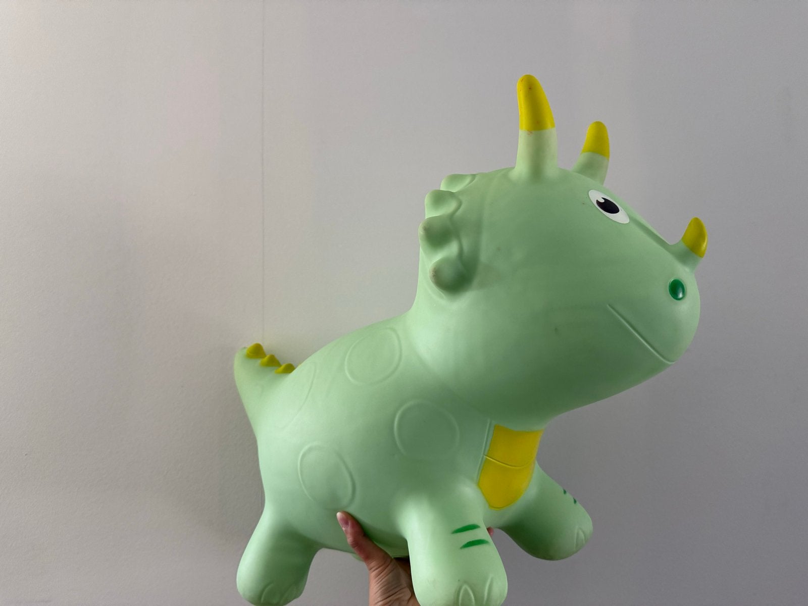 Groene opblaasbare dinosaurus springdier, Ophalen, Gebruikt, Jongen of Meisje
