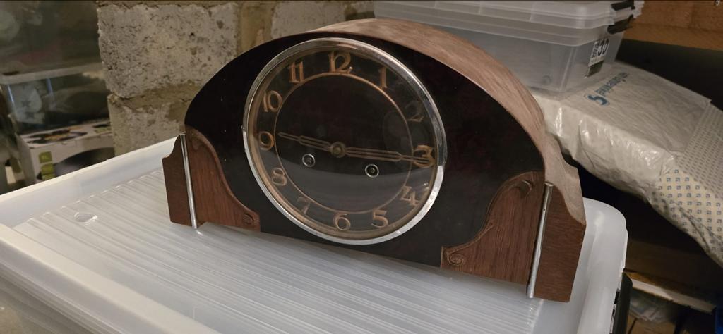Vintage Pendule uit de Jaren 50, Antiek en Kunst, Ophalen of Verzenden