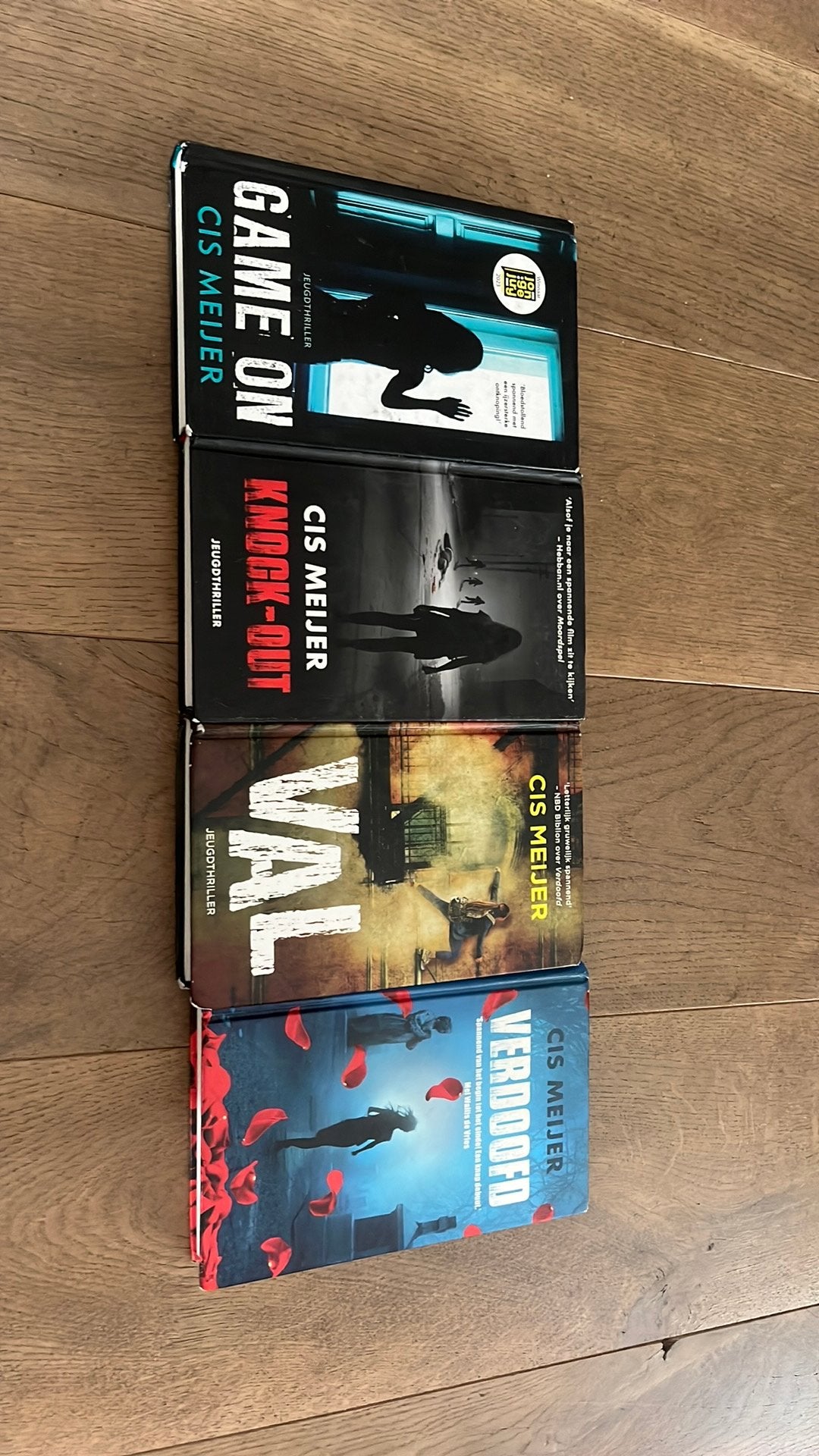 4 jeugdthrillers Cis Meijer, Boeken, Verzenden, Zo goed als nieuw, Cis Meijer