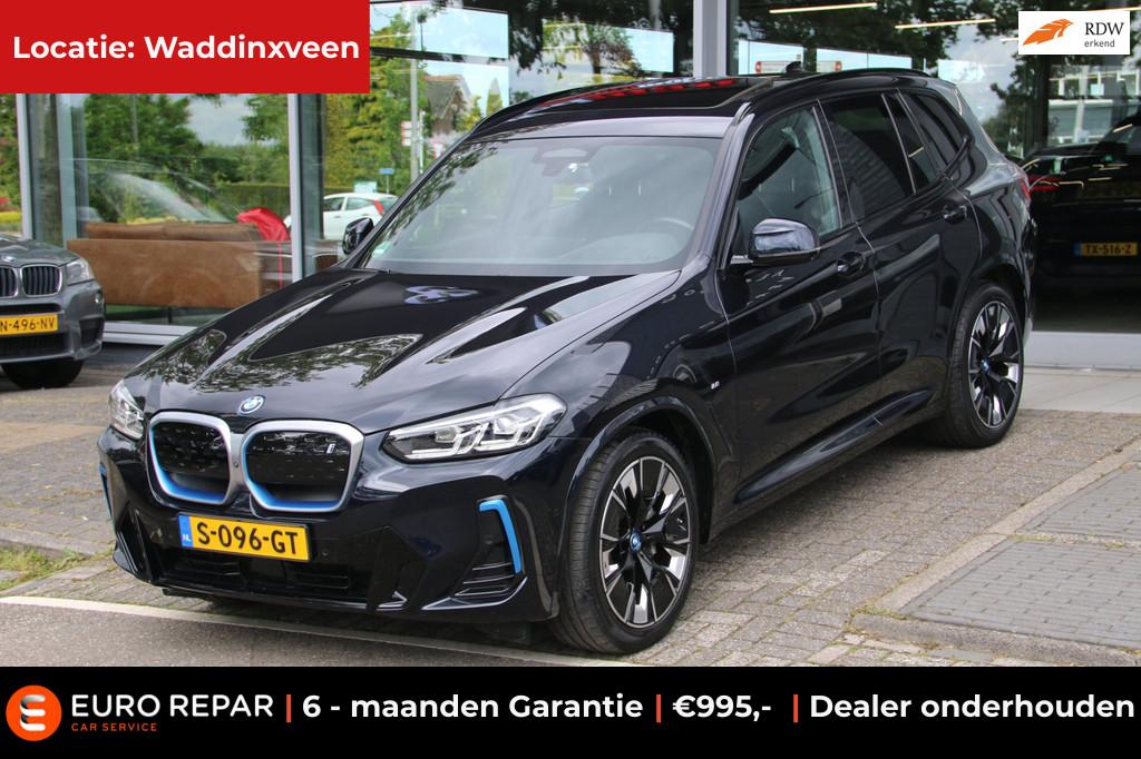 BMW IX3 High Executive 80 kWh M-PAKKET PANO-DAK, Achterwielaandrijving, Gebruikt, 750 kg, 1333 min