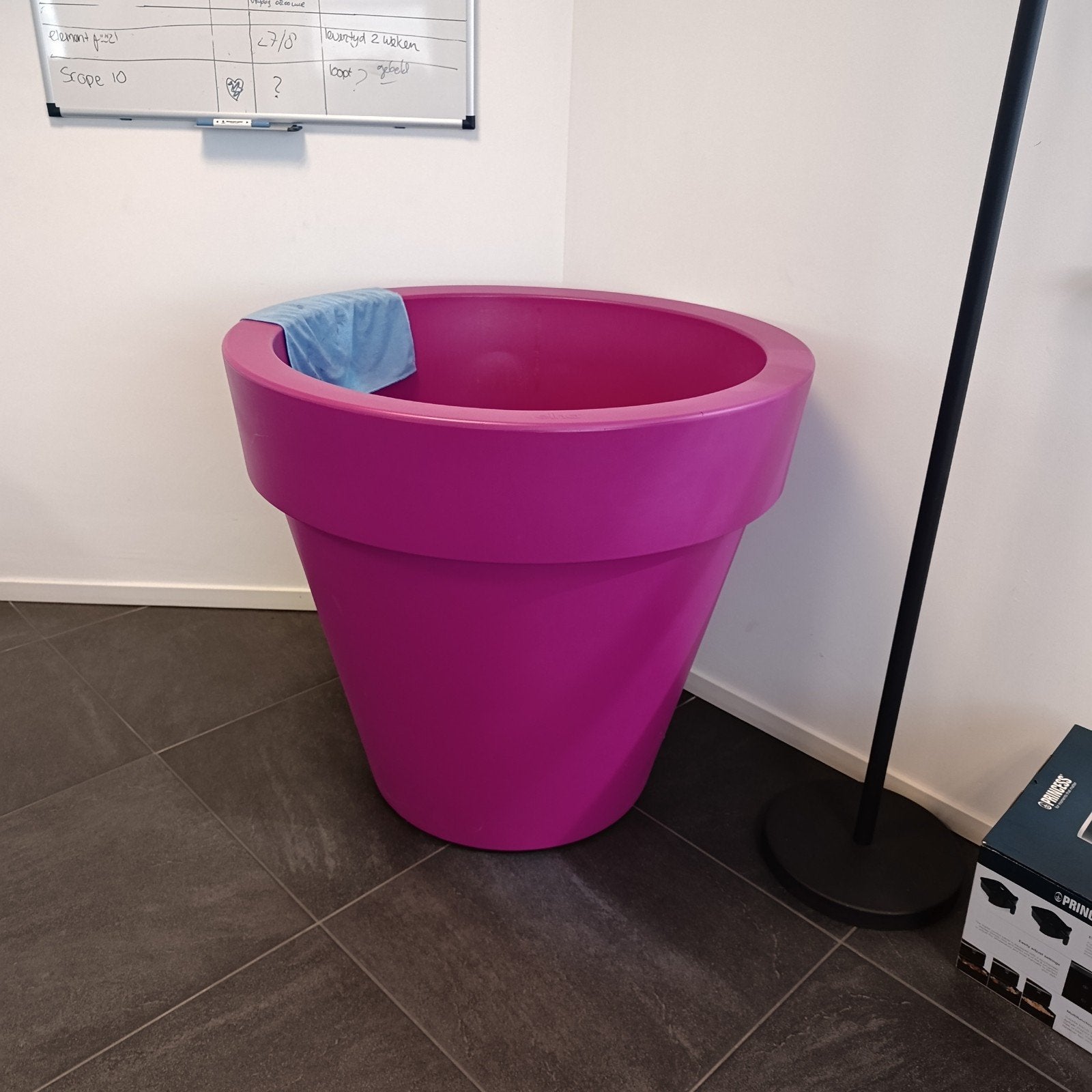Elho Pure Round 100 cm Fuchsia - Grote bloempot, Tuin en Terras, Kunststof, 40 cm of meer, Rond, Binnen