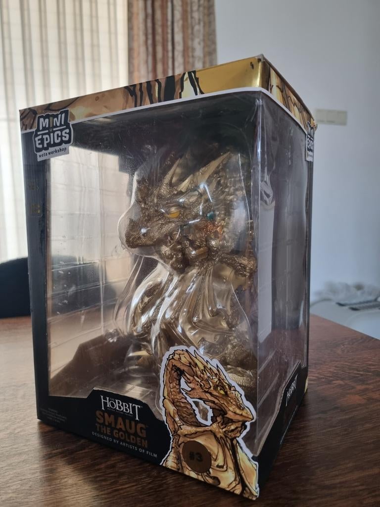 Weta Mini Epics Smaug the Golden The Hobbit, Ophalen of Verzenden, Nieuw
