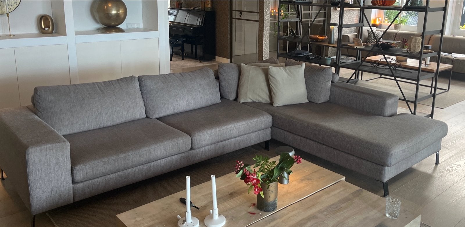 Comfortabele bank van Wooncentrum Veerman Volendam, Ophalen, 250 tot 300 cm, Gebruikt, Hoekbank