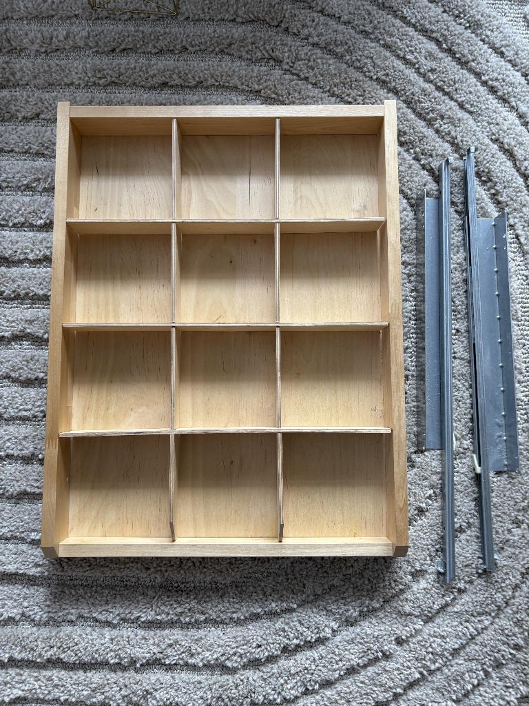 IKEA Komplement lade hout met vakverdeling PAX kast (nr. 1), Eikenhout, Zo goed als nieuw, Minder dan 100 cm, Met lade(s)