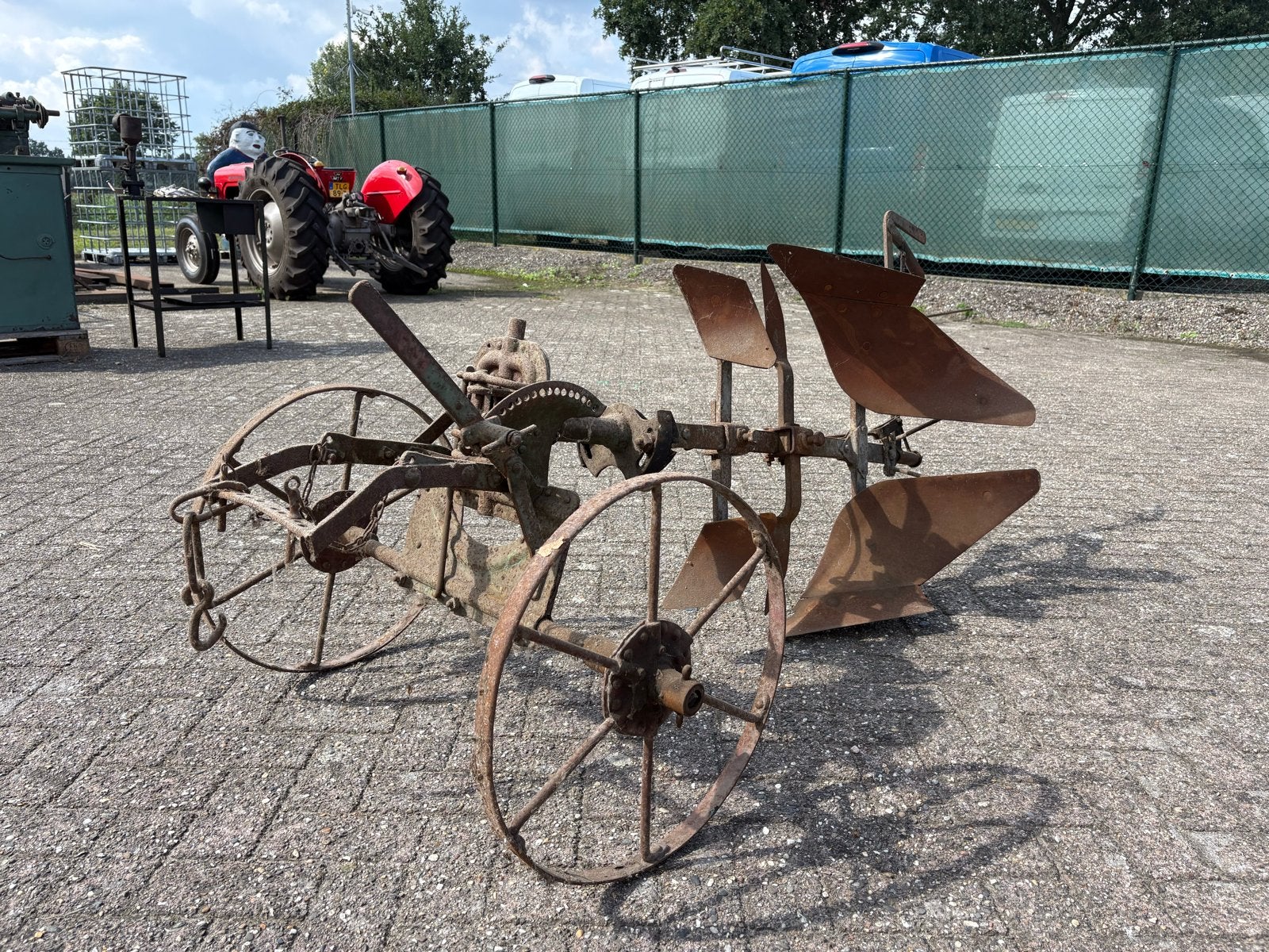 Antieke ploeg, Ophalen, Gebruikt