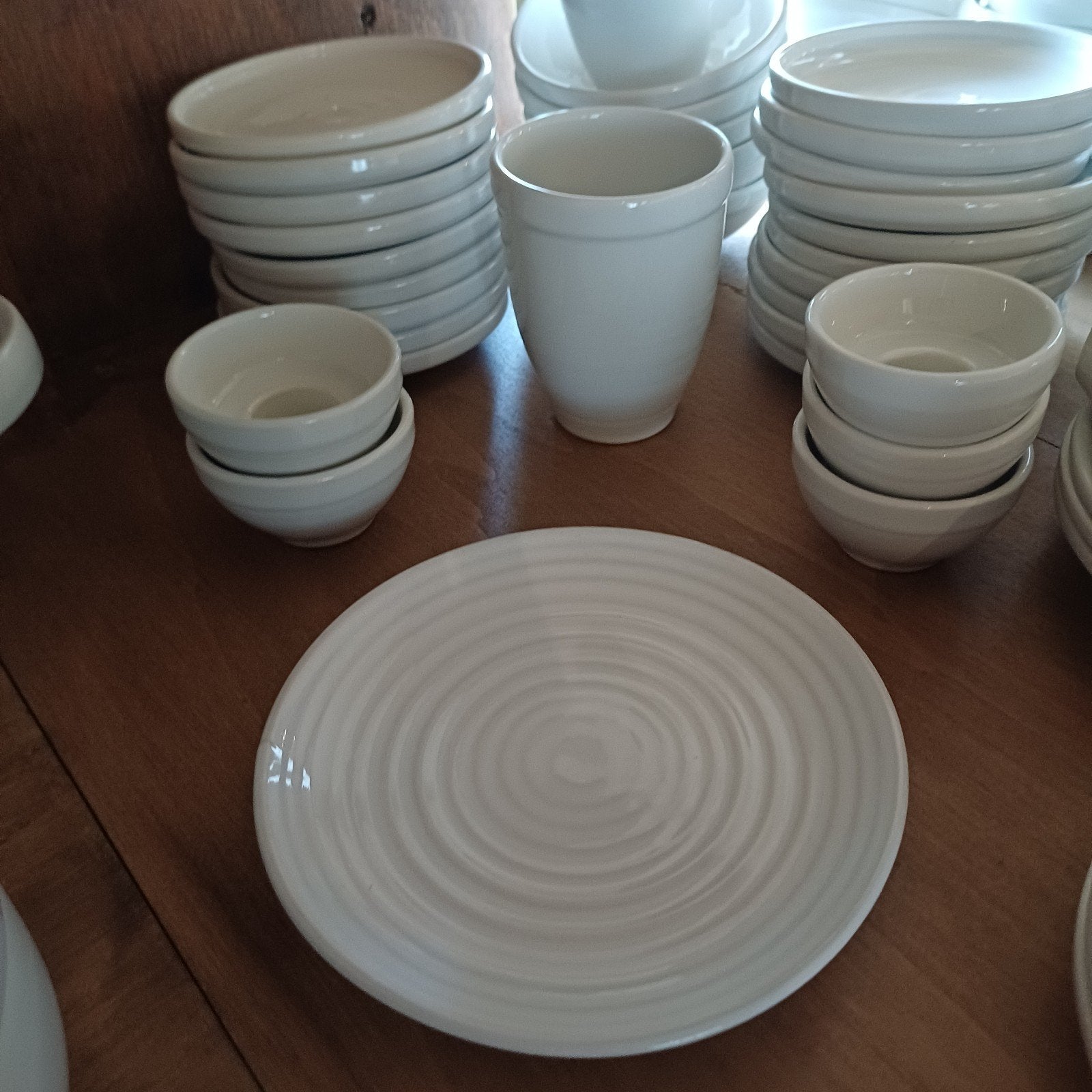 Driehoek Servies Huizen Drenthe Wit, Ophalen of Verzenden