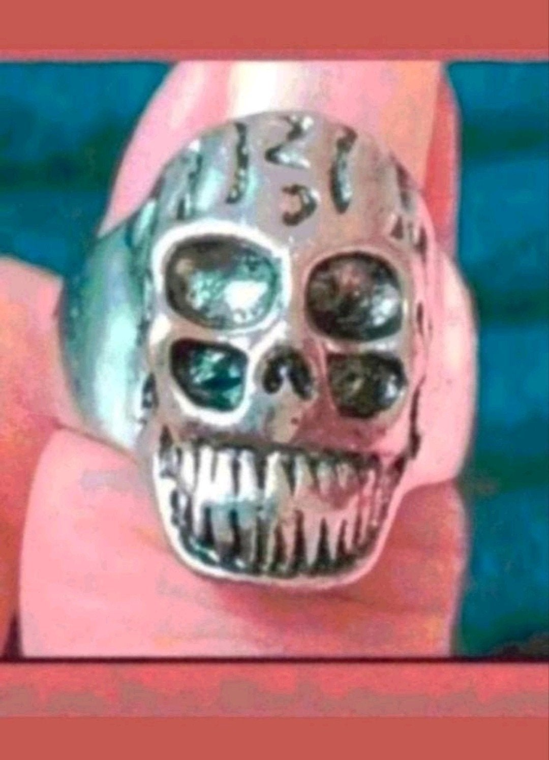 Ringen doodshoofd maat 18 en 20, Sieraden, Tassen en Uiterlijk, Ringen, Verzenden, Nieuw, Zilver