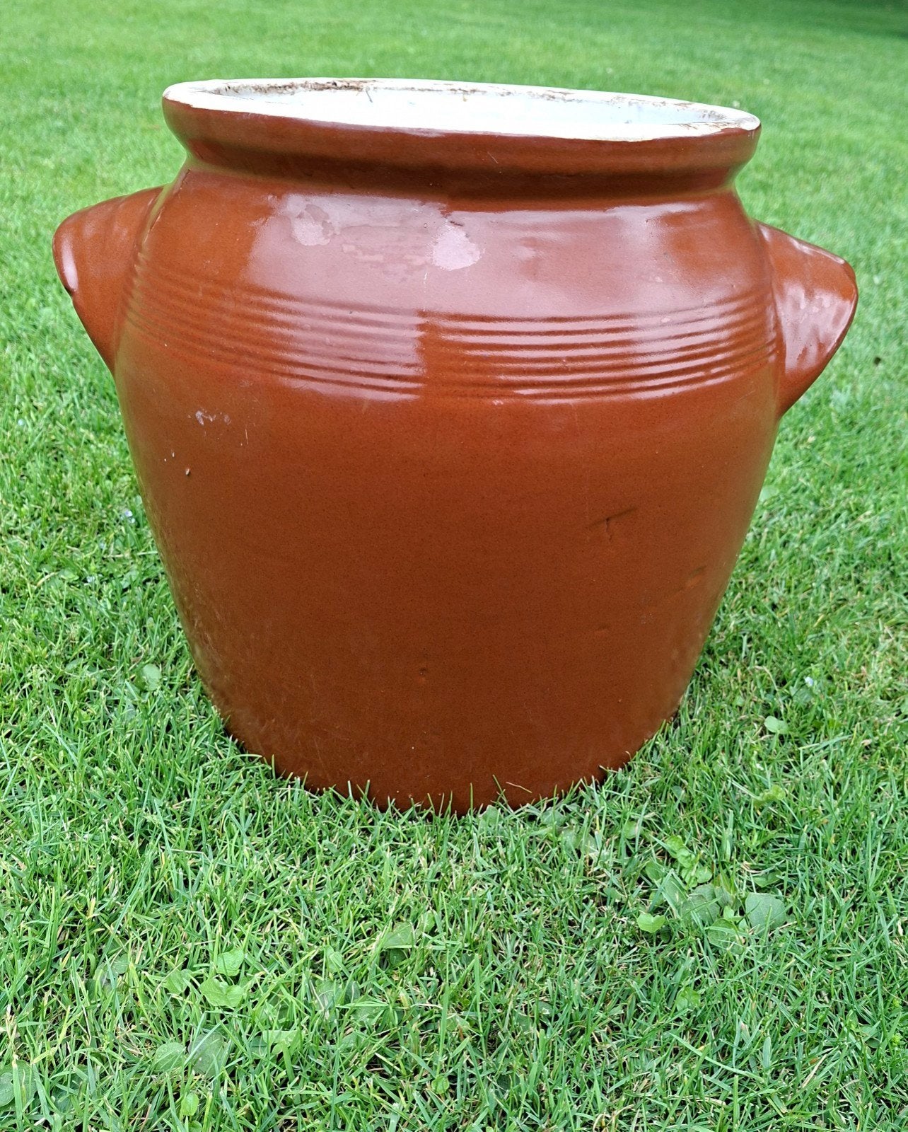 Prachtige vintage zuurkoolpot met handvatten, Ophalen