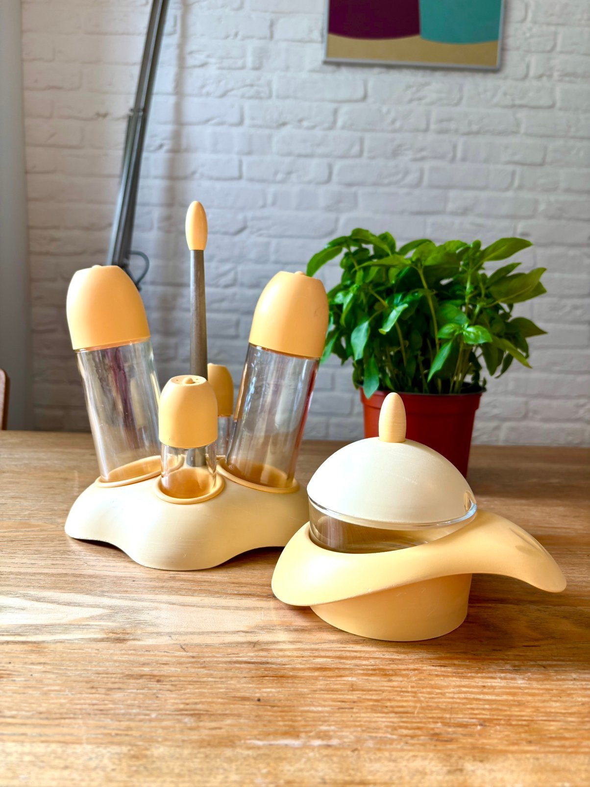 Vintage "Oliera Casa" menageset van Pino Spagnolo - Biesse, Ophalen of Verzenden, Overige merken, Overige typen, Gebruikt