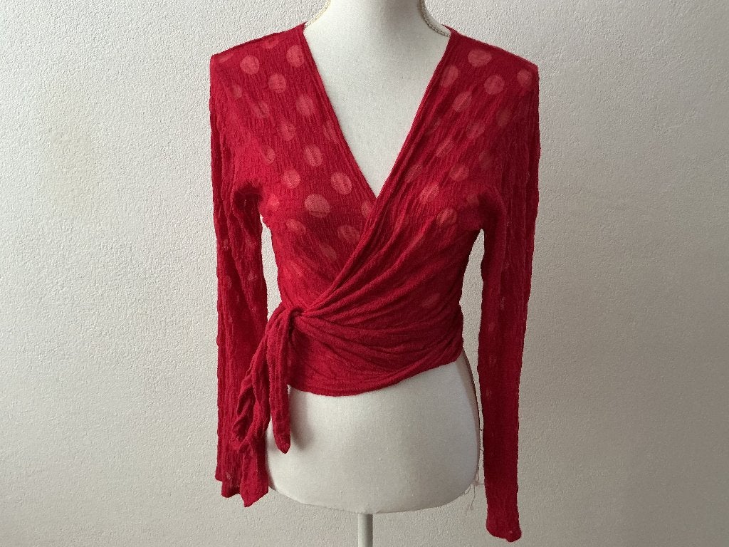 Boris industries wikkelvest blouse, Kleding | Dames, Maat 42/44 (L), Ophalen of Verzenden, Zo goed als nieuw, Boris industries
