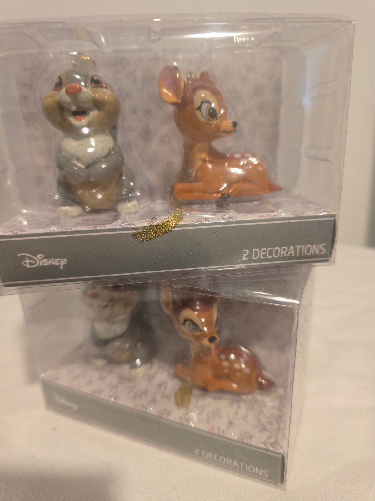 Disney Bambi kerstornamenten – Bambi & Stampert (Primark), Verzamelen, Ophalen of Verzenden, Superheld, Nieuw, Beeldje of Figuurtje