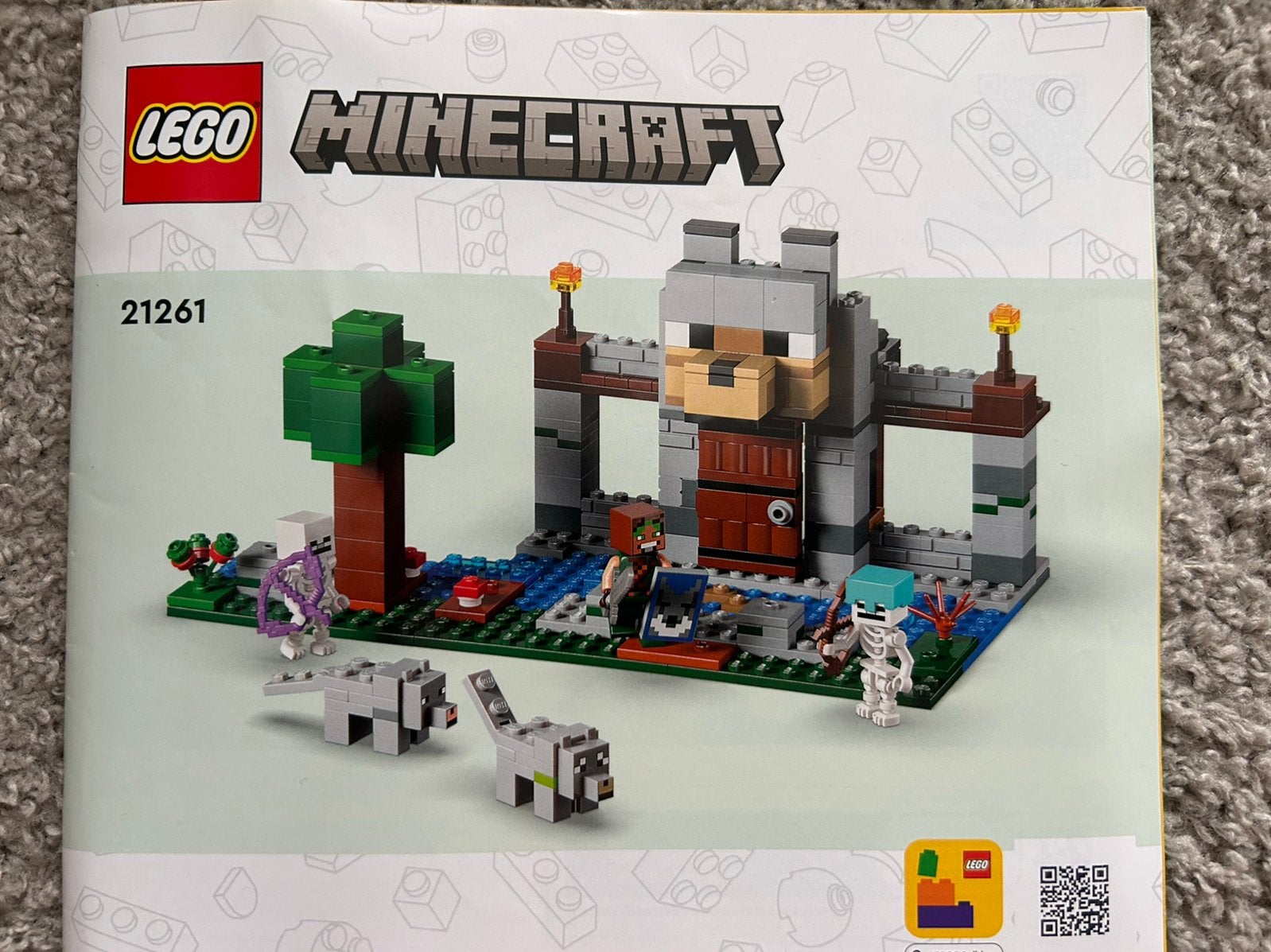 Lego Minecraft set 21261, Ophalen of Verzenden, Zo goed als nieuw