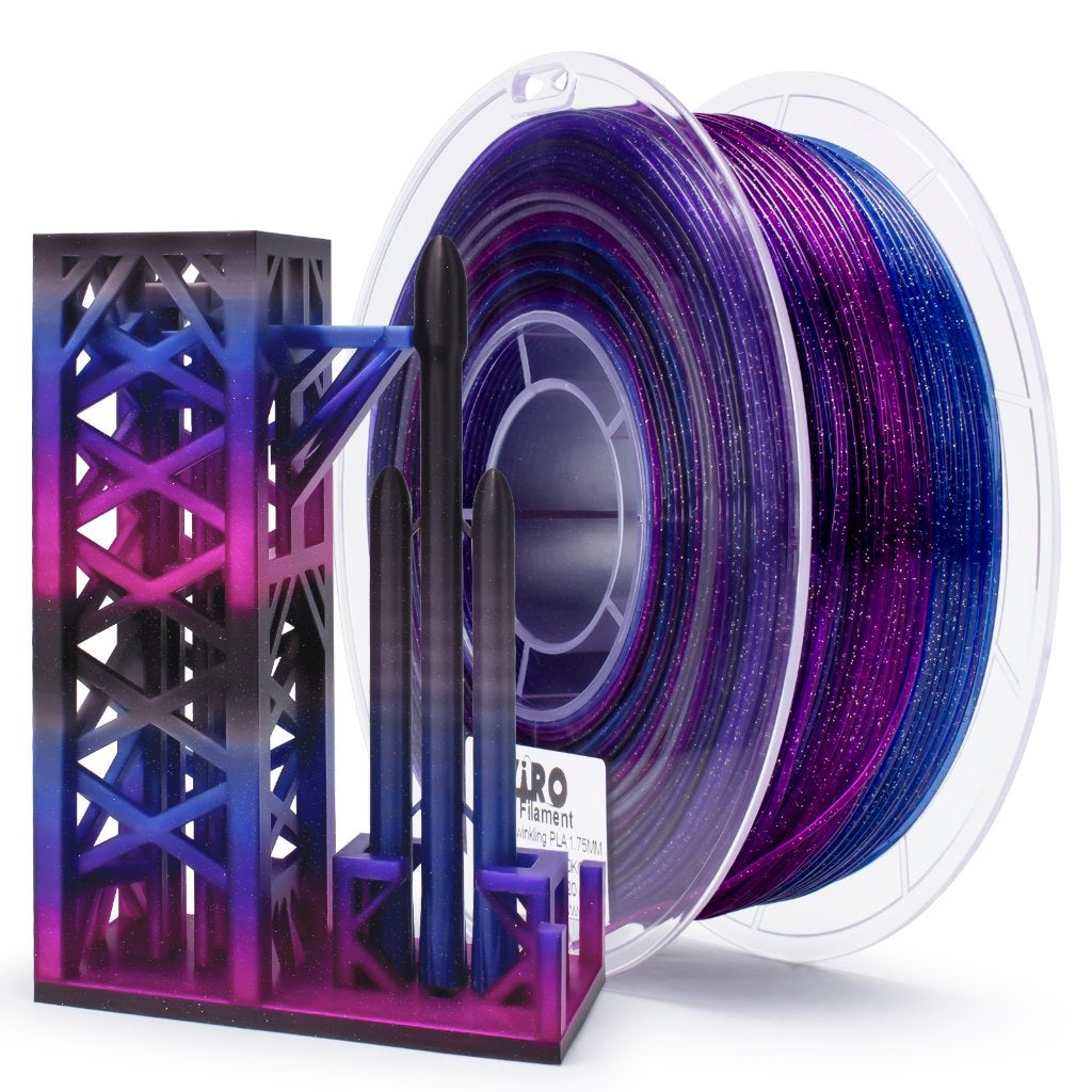 ZIRO Gradient Twinkling PLA – Galaxy – 1KG – 1.75mm, Computers en Software, Ophalen of Verzenden, Nieuw, Filamentrollen