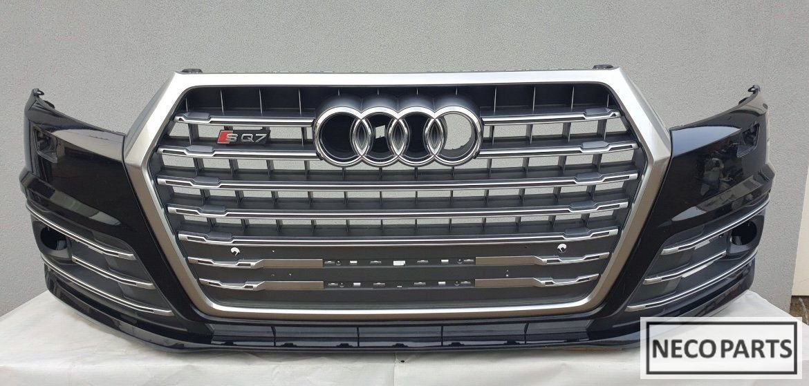 VOORBUMPER AUDI Q7 4M S LINE SLINE BUMPER GRILL ORIGINEEL, Gebruikt, -, -, Bumper