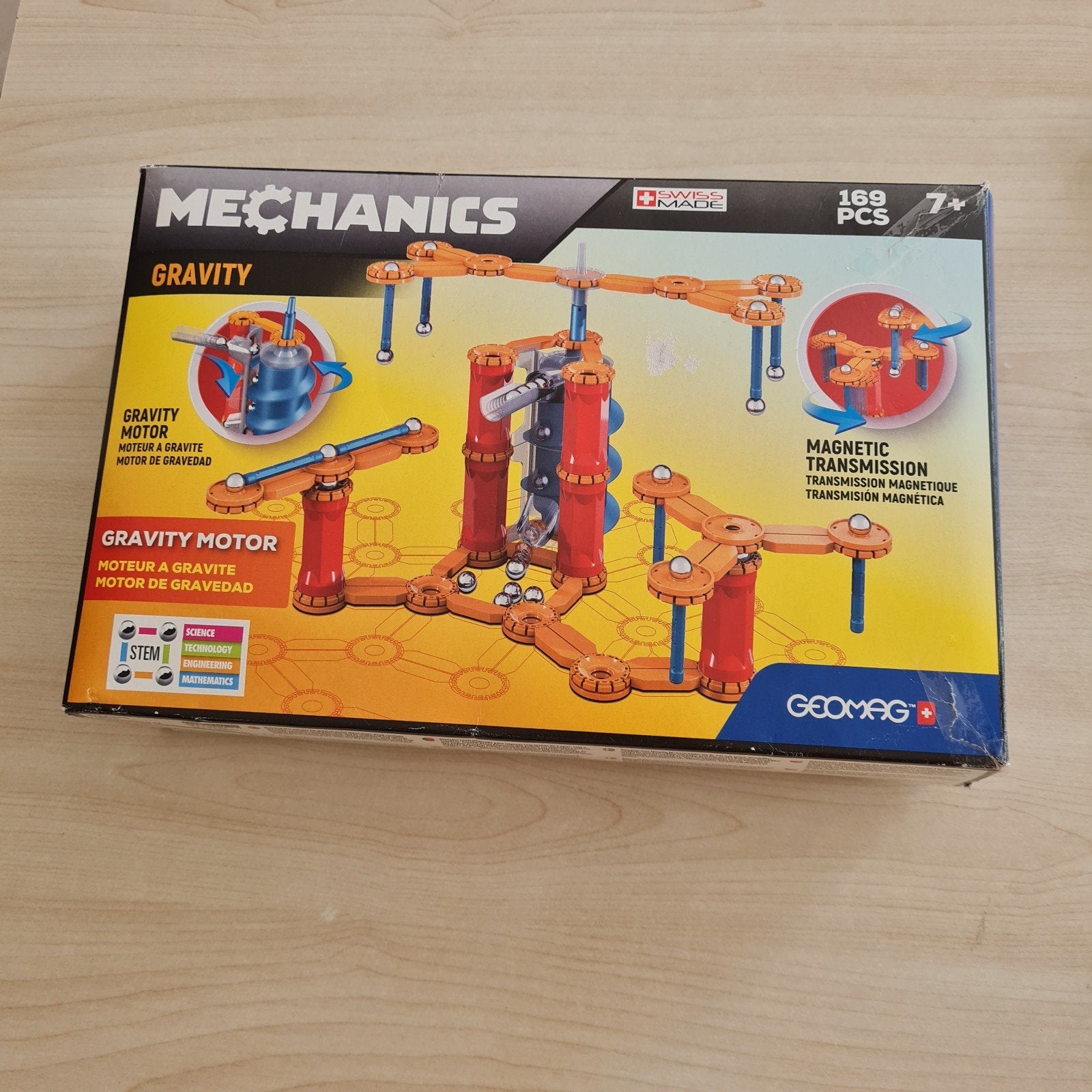 Geomag Mechanics Gravity 169 stuks - STEM speelgoed, Ophalen of Verzenden, Zo goed als nieuw, Overige merken