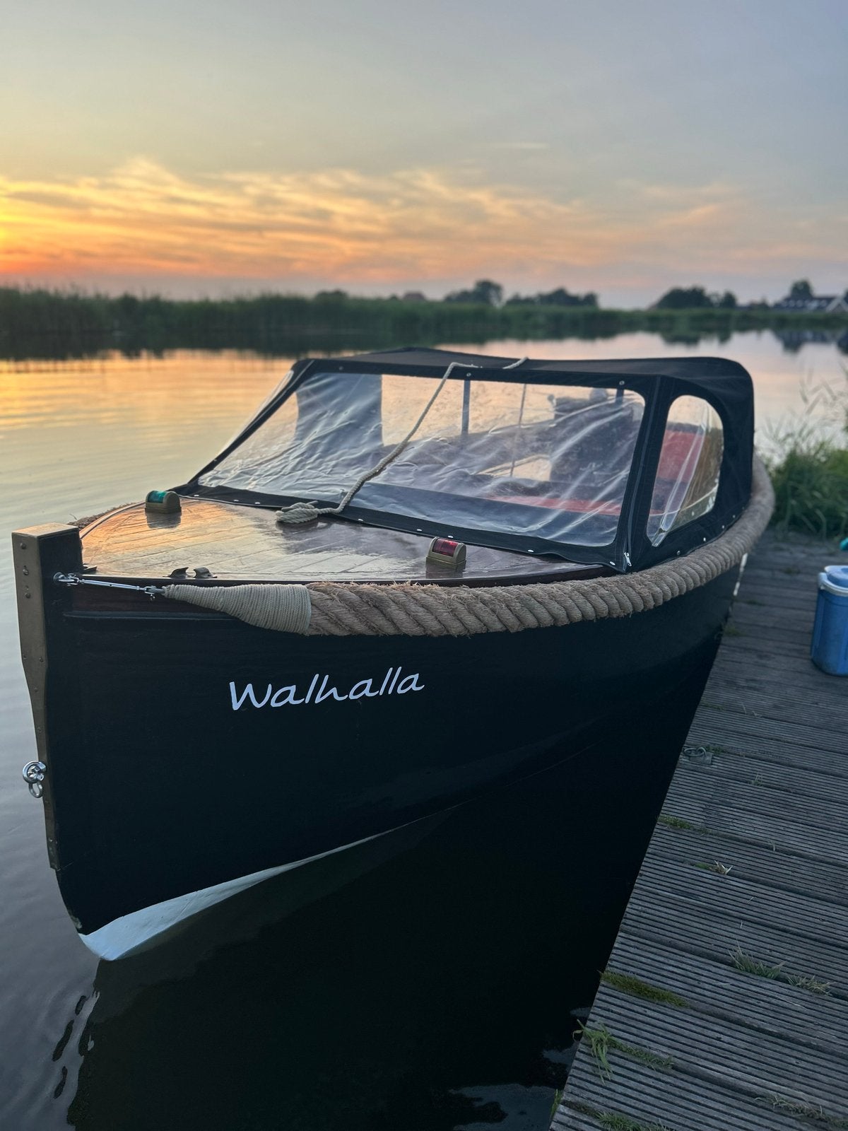 Klassieke houten sloep 6 meter – Lister Petter Diesel 20pk, Watersport en Boten, Gebruikt, Binnenboordmotor, Diesel, Vissloep