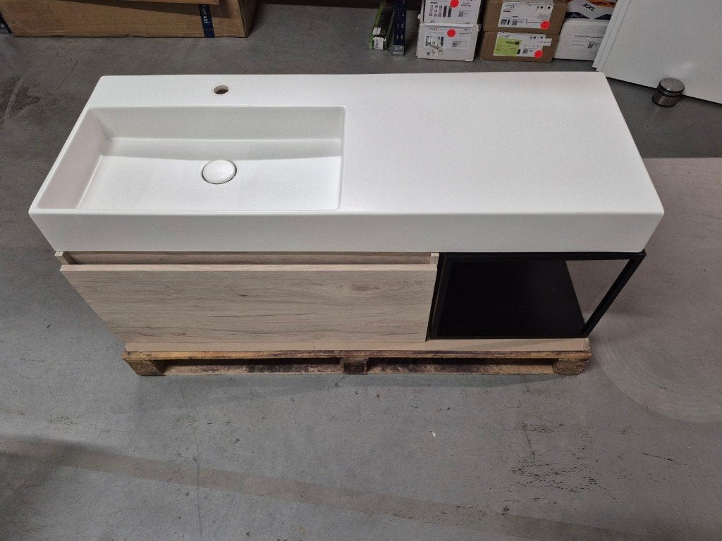 Showroommodel Badmeubelset 120x45, Ophalen, 100 tot 150 cm, Nieuw, Minder dan 100 cm