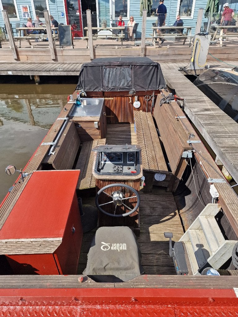 Mooie motorboot/vlet, Watersport en Boten, Sloepen, 10 m, Gebruikt, Staal, Binnenboordmotor