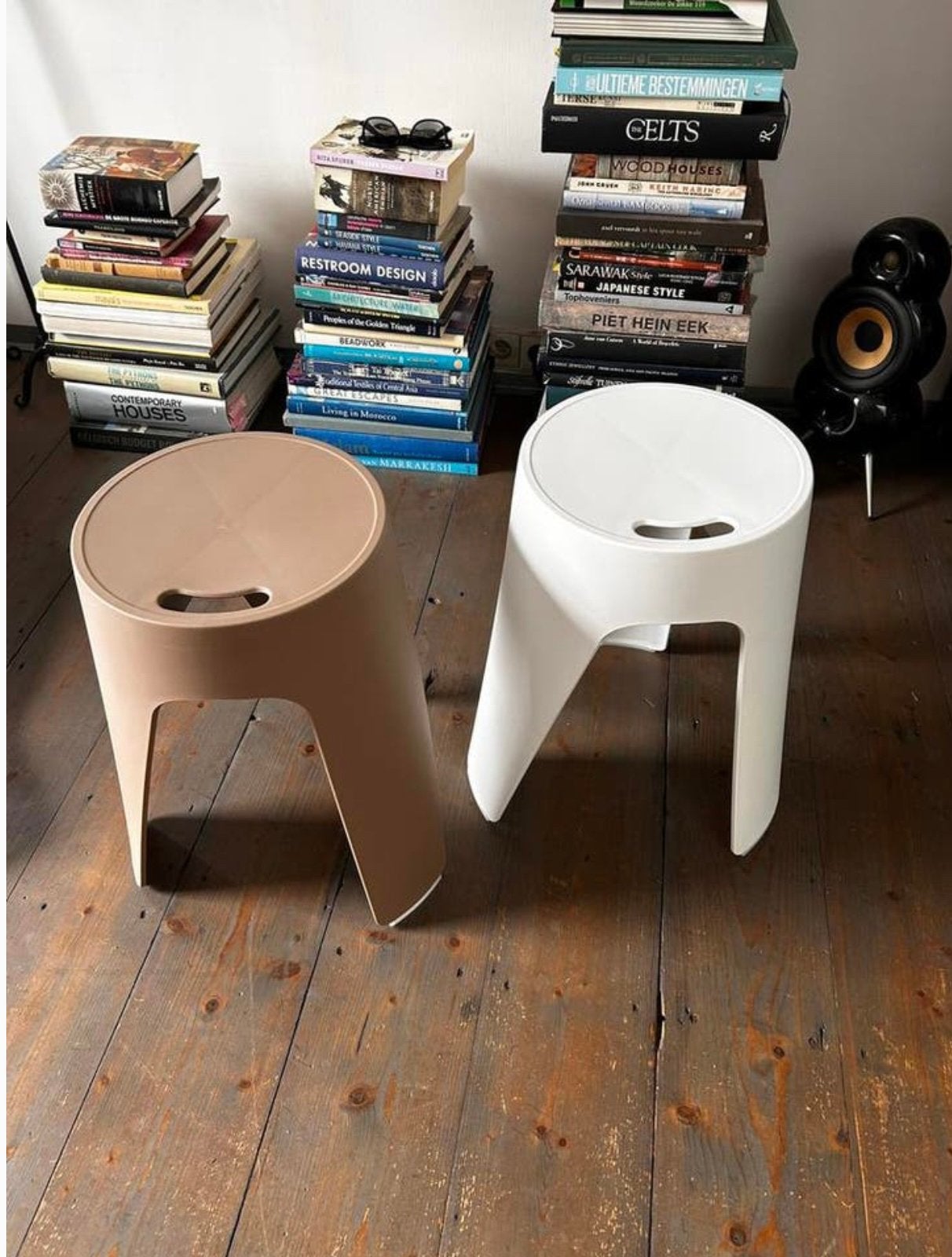 Design Stapelbare Krukjes, Huis en Inrichting, Krukjes, Ophalen, Zo goed als nieuw, Kunststof