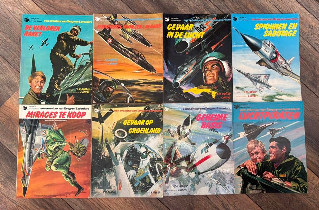 Te koop stripboeken avonturen van Tanguy en Lavedure, Boeken, Meerdere stripboeken, Ophalen of Verzenden, Gelezen